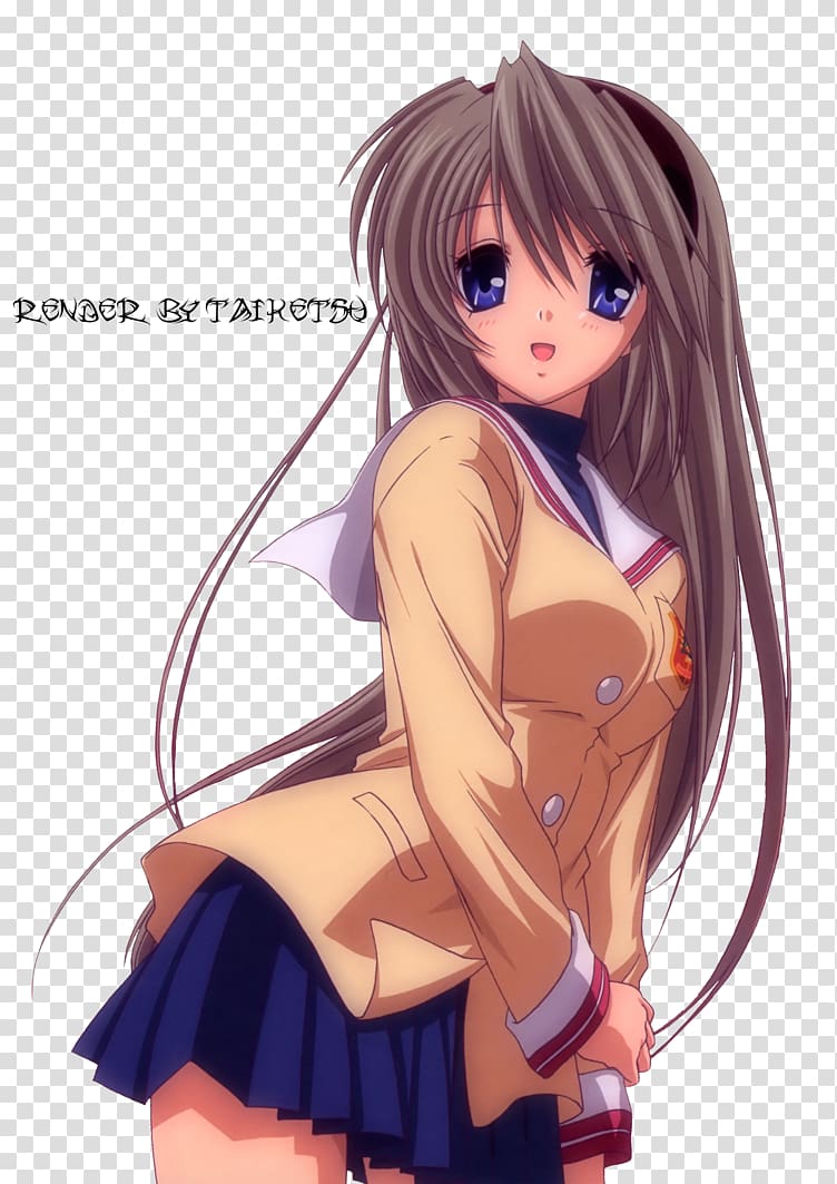 Clannad Tomoya Okazaki Kyou Fujibayashi Anime Visual Art's, others transparent background PNG clipart