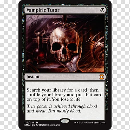 Magic: The Gathering Online Magic: The Gathering Commander Vampiric Tutor Playing card, others transparent background PNG clipart