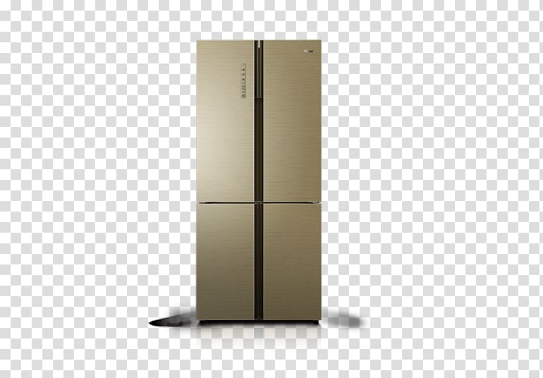 Refrigerator Door Home appliance Haier, Double-door refrigerator transparent background PNG clipart