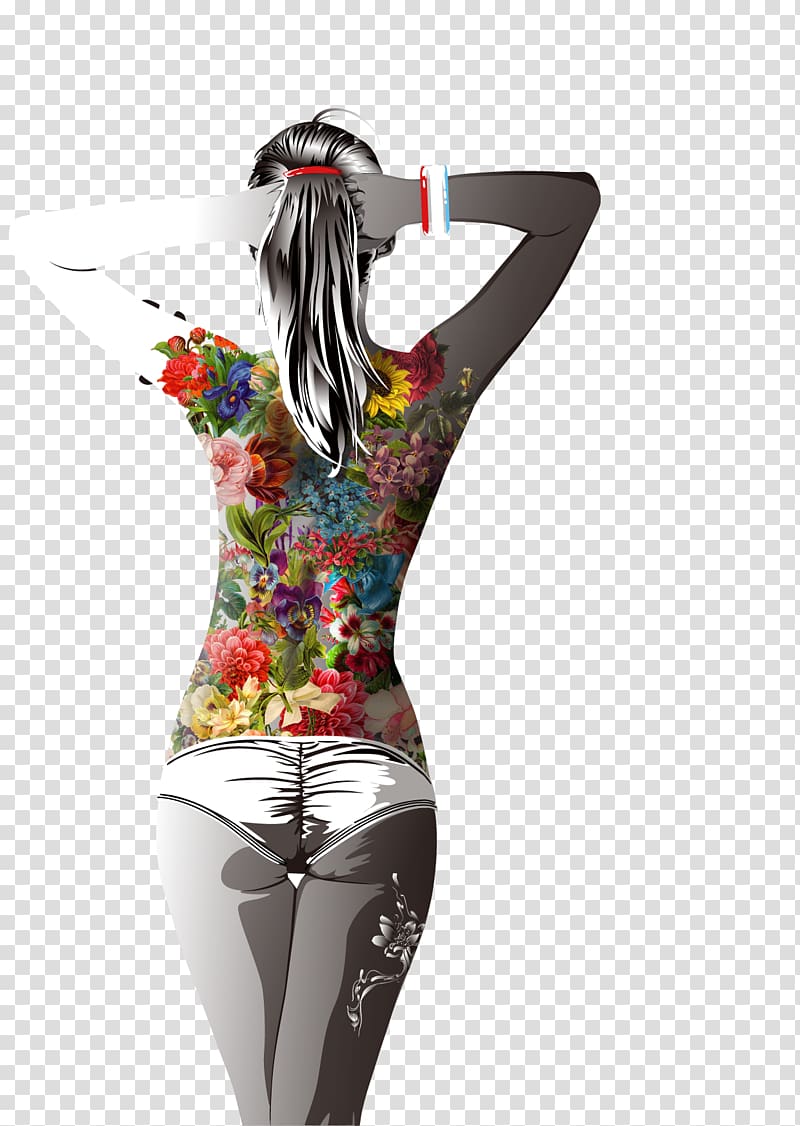 Sleeve tattoo Body painting, Body painting transparent background PNG clipart
