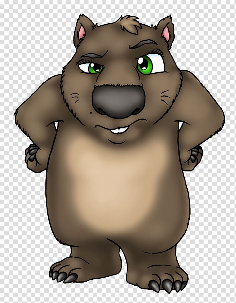 Riley and the Grumpy Wombat: A Journey Around Melbourne Dingo Cartoon , Cartoon Wombat transparent background PNG clipart