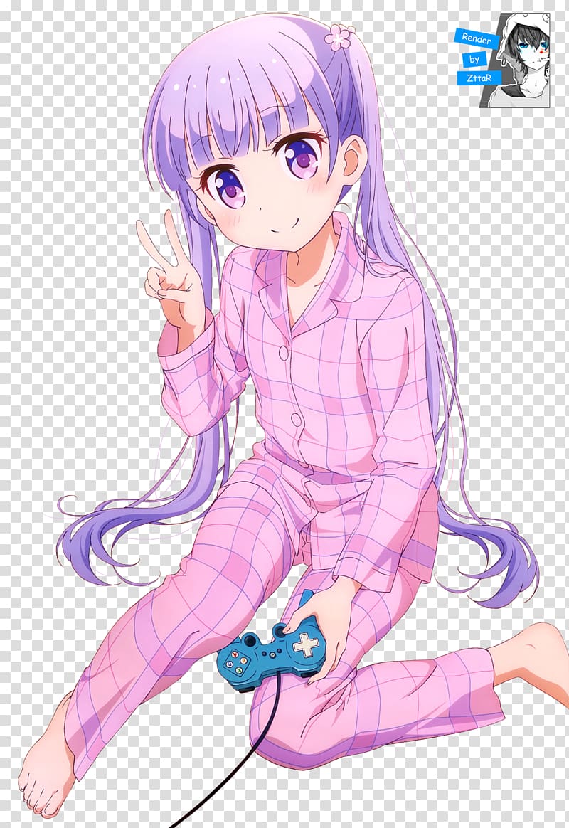 Anime New Game! The Perfect Square Manga Funimation, pajama transparent