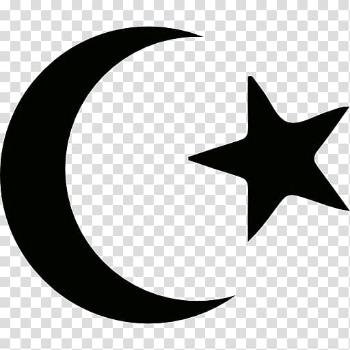 Star and crescent Symbols of Islam, muslim transparent background PNG clipart