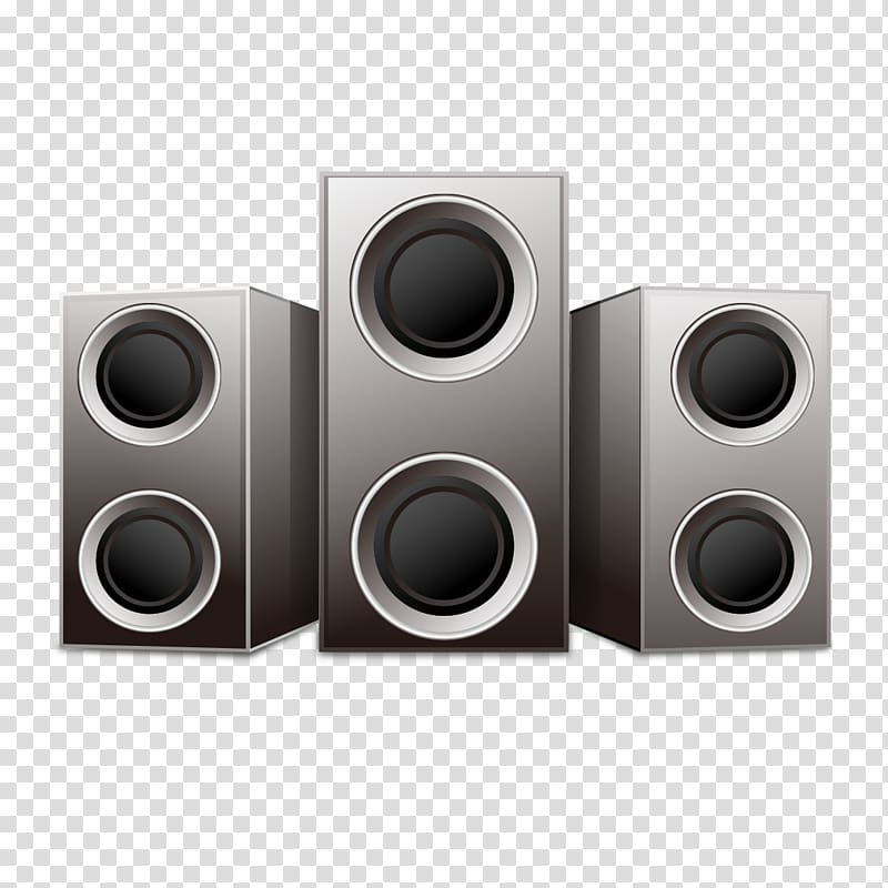 hand-painted stereo speakers transparent background PNG clipart