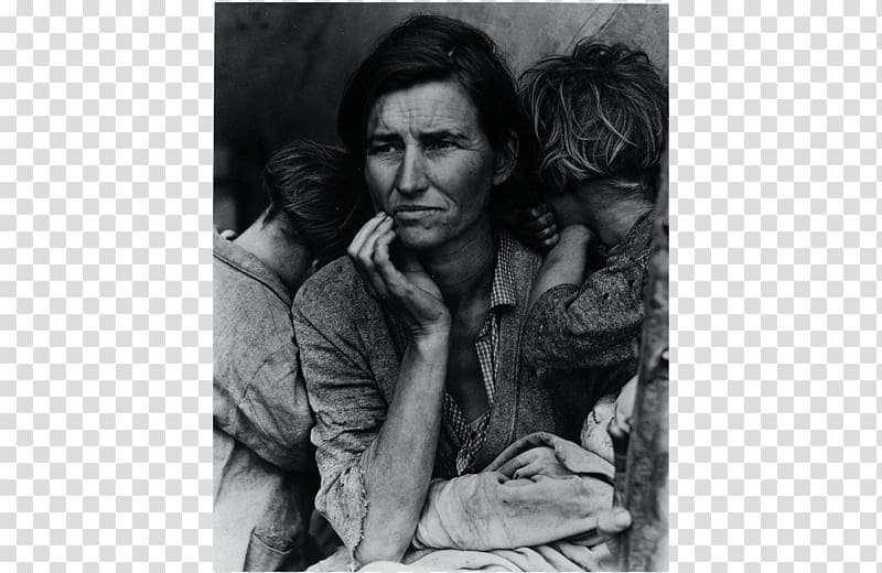 Migrant Mother Dorothea Lange United States Dust Bowl The Great Depression, united states transparent background PNG clipart