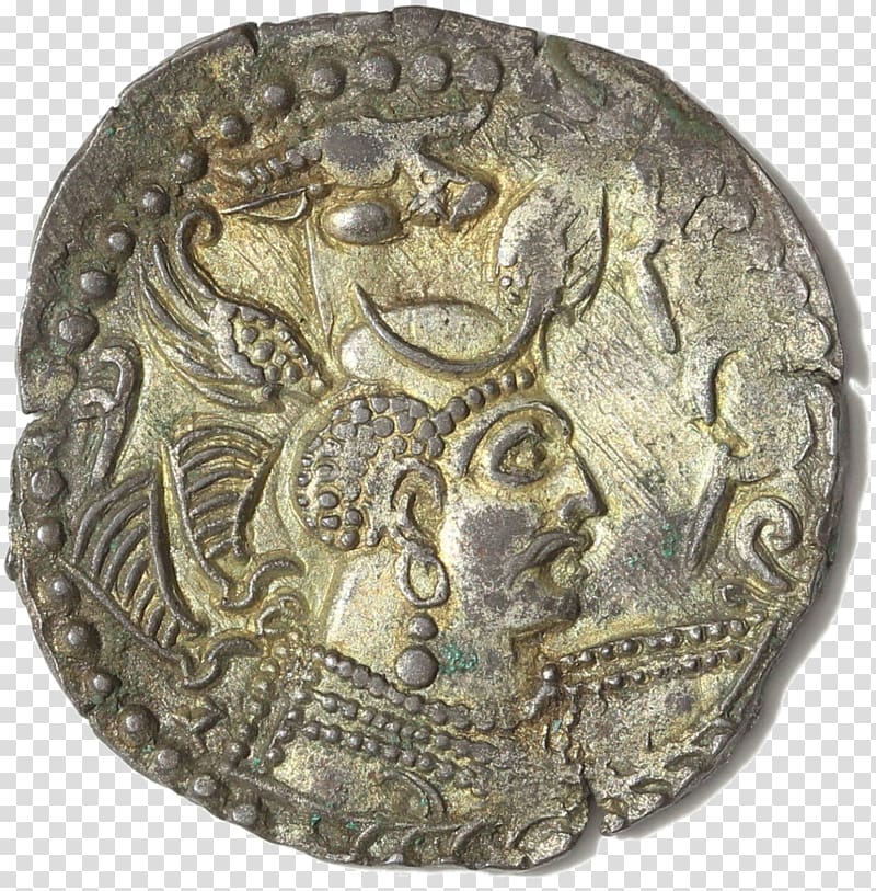 Ghazni Nezak Huns Coin Dram Billon, silver coins transparent background PNG clipart