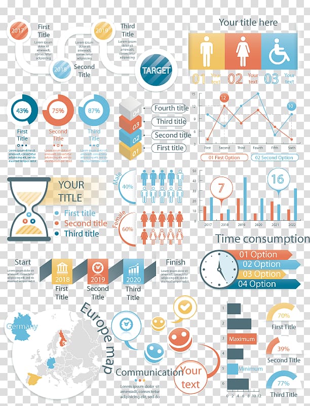 Infographic Creative Market Presentation Adobe Illustrator Information, PPT Business transparent background PNG clipart