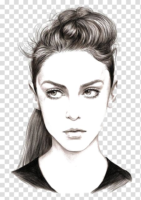 Fashion Illustration Drawing Face Illustration Temperament