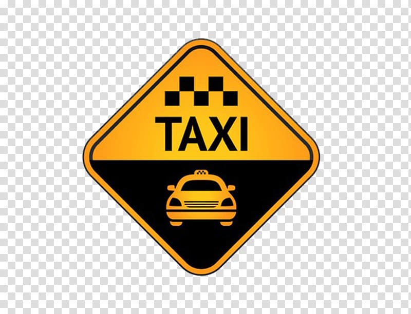 Taxi , Taxi temporarily stop sign transparent background PNG clipart