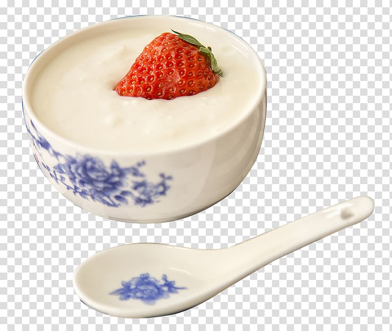 Milk Yogurt Stomach Food Eating, Homemade strawberry yogurt transparent background PNG clipart