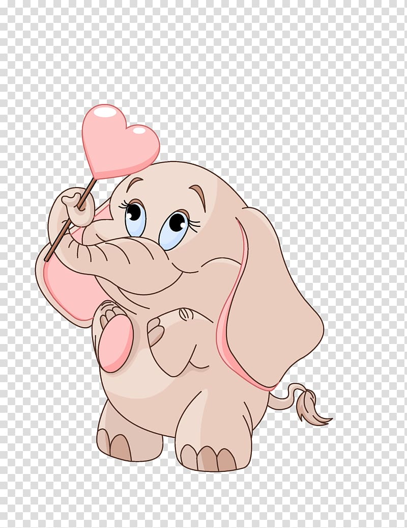 pink elephant plush toy, Giraffe Elephant , Cartoon pink elephant, material transparent background PNG clipart