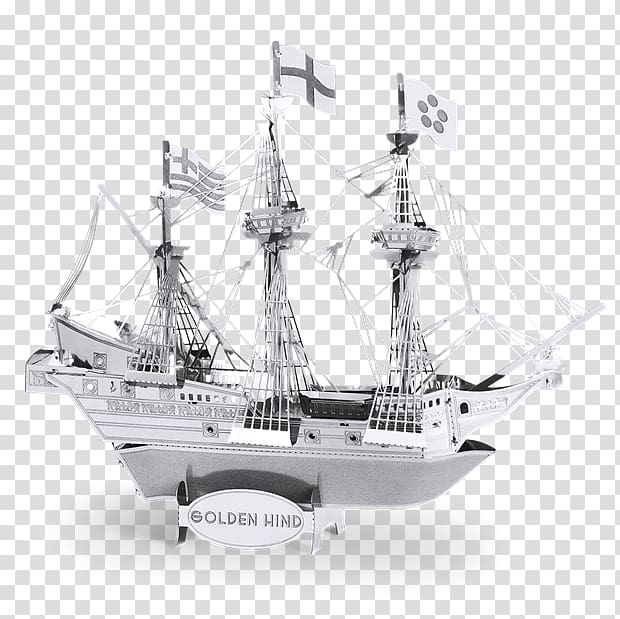 Golden Hind Ship model Queen Anne\'s Revenge Metal, golden earth transparent background PNG clipart