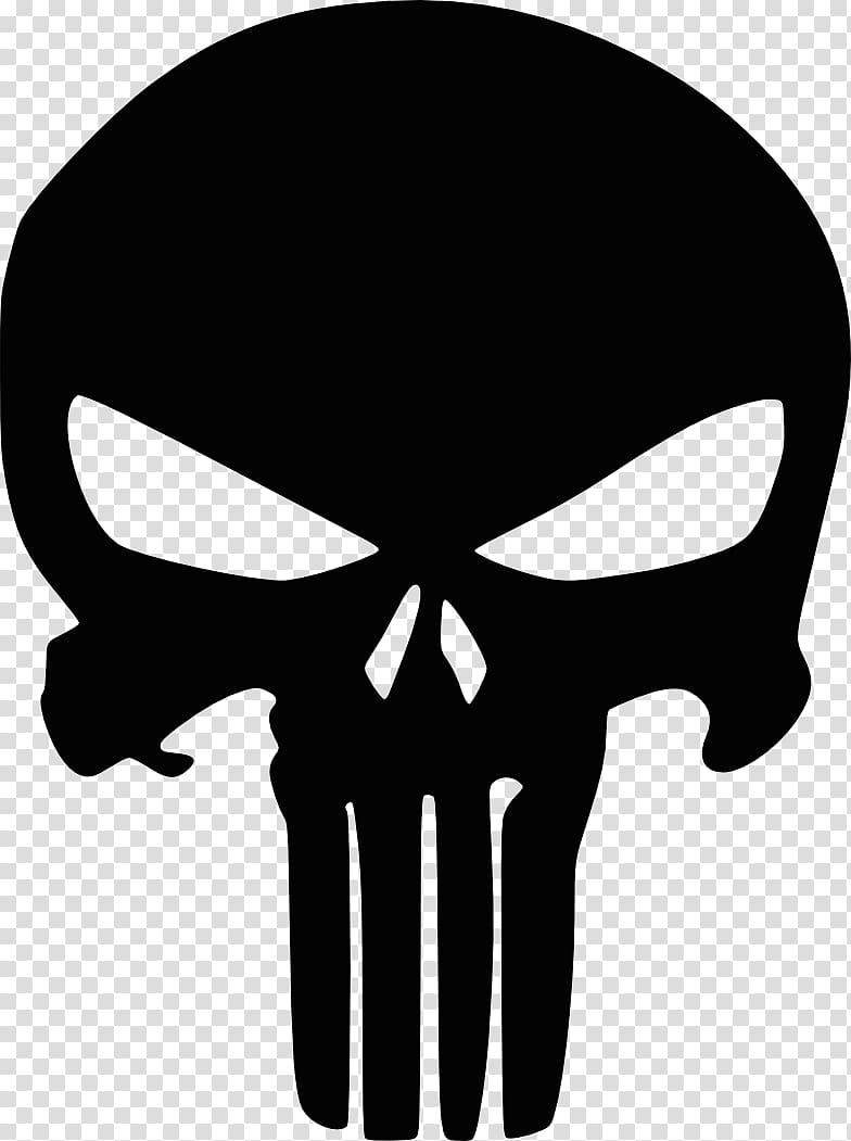 Punisher Logo Marvel Comics Decal, skull transparent background PNG clipart