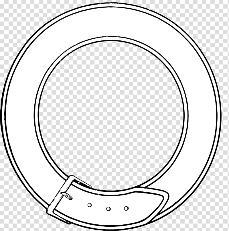 Cartoon Circle Line art Angle, belt transparent background PNG clipart