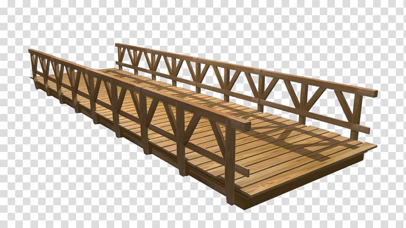 Timber bridge Wood Simple suspension bridge Truss bridge, wooden bridge transparent background PNG clipart