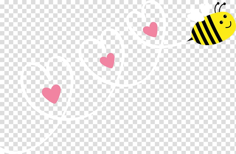 Bee Valentine\'s Day Love , yorkie transparent background PNG clipart