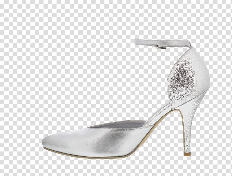 High-heeled shoe Footwear Sandal, silver plate transparent background PNG clipart