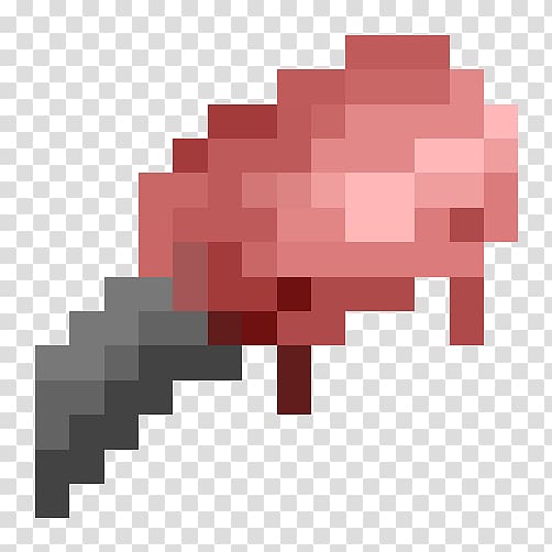 Minecraft Hamburger Pixel art Beef, Raw meat transparent background PNG clipart