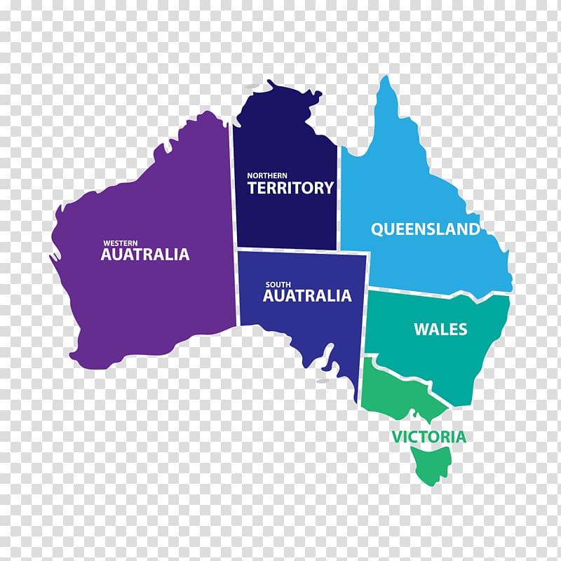 Flag of Australia Map, Color Australia transparent background PNG clipart