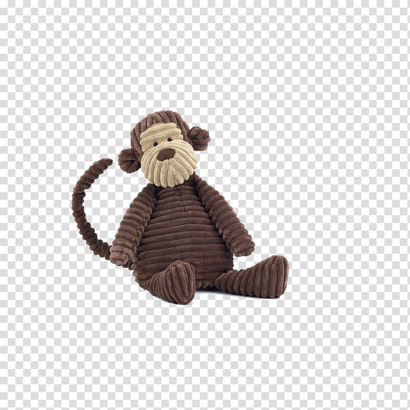 Monkey Stuffed toy Child Plush, Cloth monkey transparent background PNG clipart