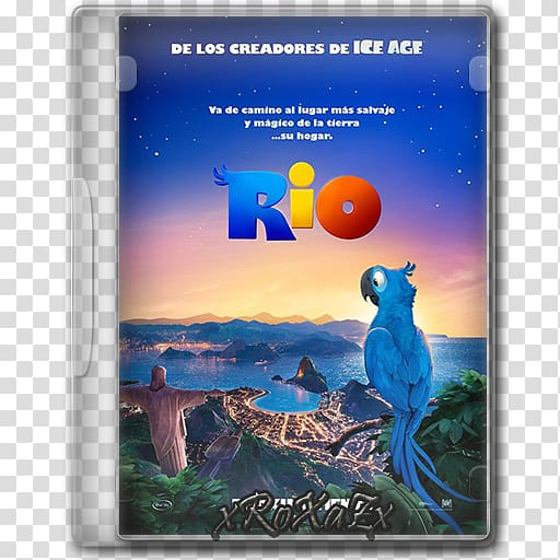 Blu-ray disc Linda Rio 3D film, guacamayo transparent background PNG clipart