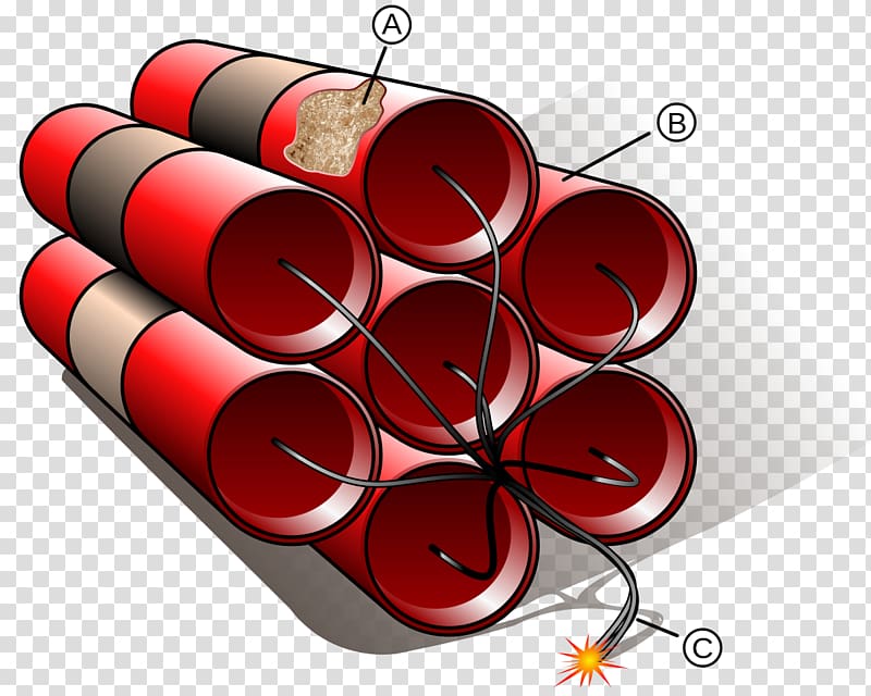 Dynamite Nitroglycerin Explosive material Invention Explosion, dynamite transparent background PNG clipart