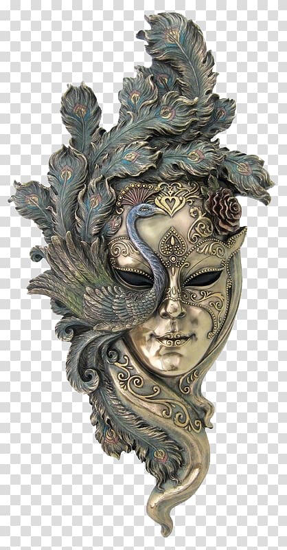 gray mask , Carnival of Venice Venetian masks Masquerade ball, Phoenix mask transparent background PNG clipart