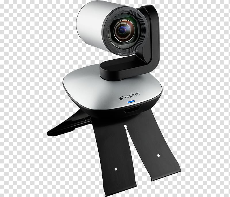Pan–tilt–zoom camera Full HD webcam 1920 x 1080 pix Logitech PTZ Pro Camera Stand 1080p USB, USB transparent background PNG clipart
