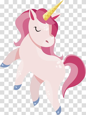 Pink Unicorn transparent background PNG cliparts free download