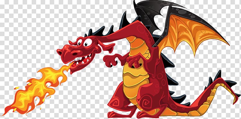 Dragon Fire breathing Cartoon , dragon transparent background PNG clipart