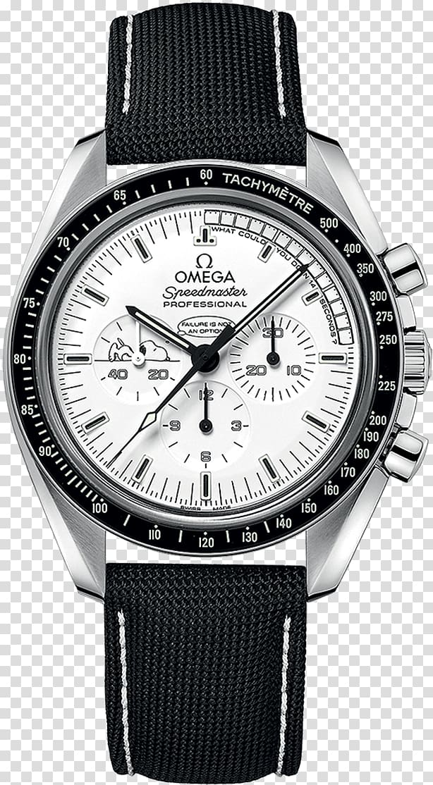 Omega Speedmaster Silver Snoopy award Apollo 13 Omega SA, watch transparent background PNG clipart