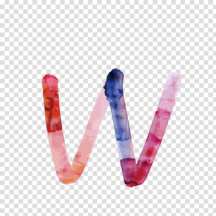 Letter W, Color letters W transparent background PNG clipart