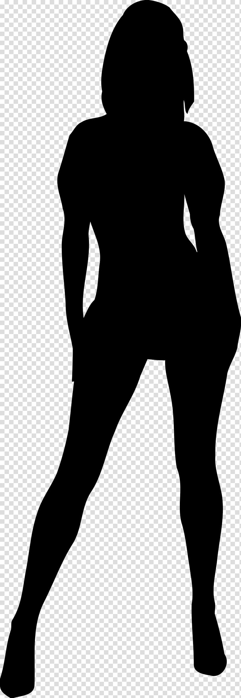 Catwoman Silhouette Female , woman silhouette transparent background PNG clipart