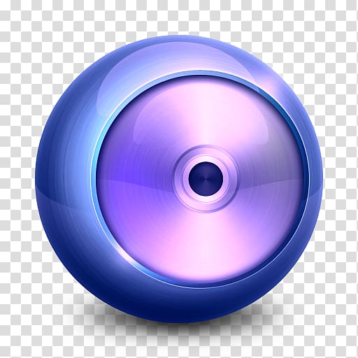 Compact disc DVD Media player Icon, Sky-blue round, stereo CD player transparent background PNG clipart