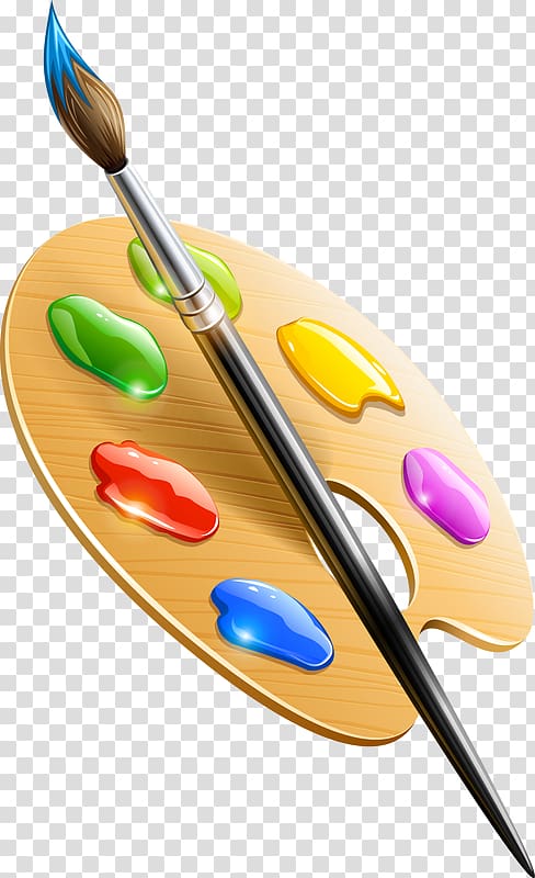 Palette Paintbrush Drawing, painting transparent background PNG clipart