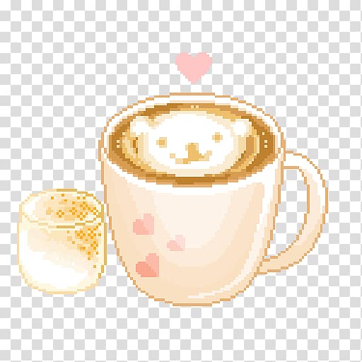 Coffee Cafe Pixel art, Coffee transparent background PNG clipart