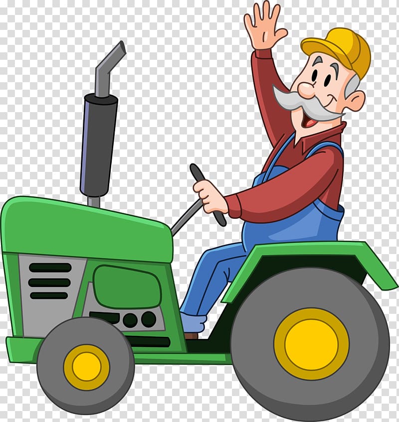 Tractor Agriculture Cartoon , tractor transparent background PNG
