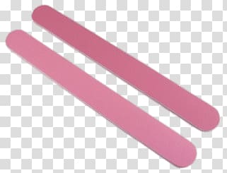two pink popsicles, Pink Nail Files transparent background PNG clipart