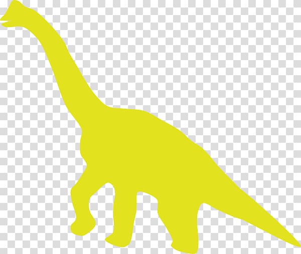 Dinosaur Brontosaurus Yellow , dinosaur transparent background PNG clipart