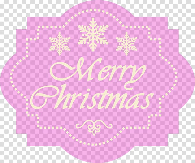 Hand-painted purple Merry Christmas Monogram transparent background PNG clipart