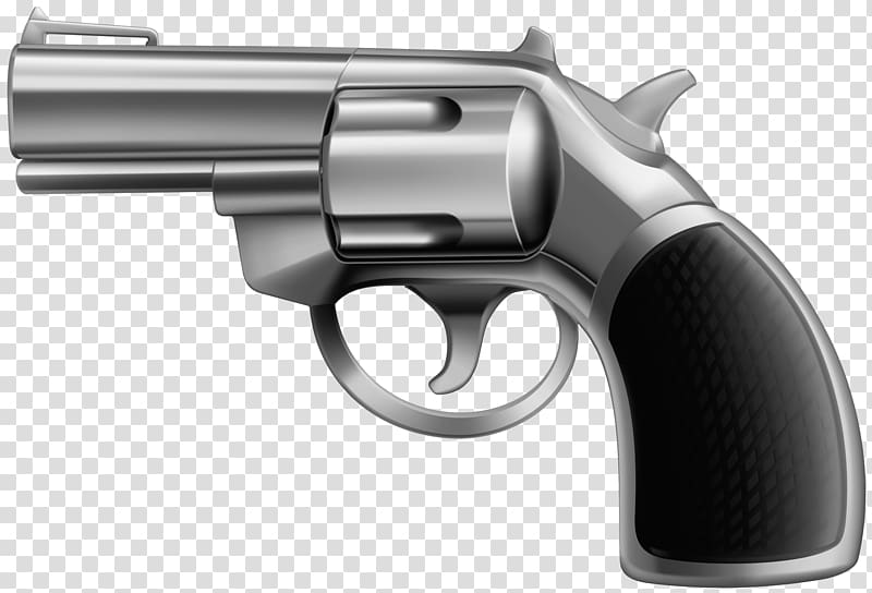 gray and black revolver illustration, Revolver Trigger Gun barrel Air gun Firearm, Gun transparent background PNG clipart