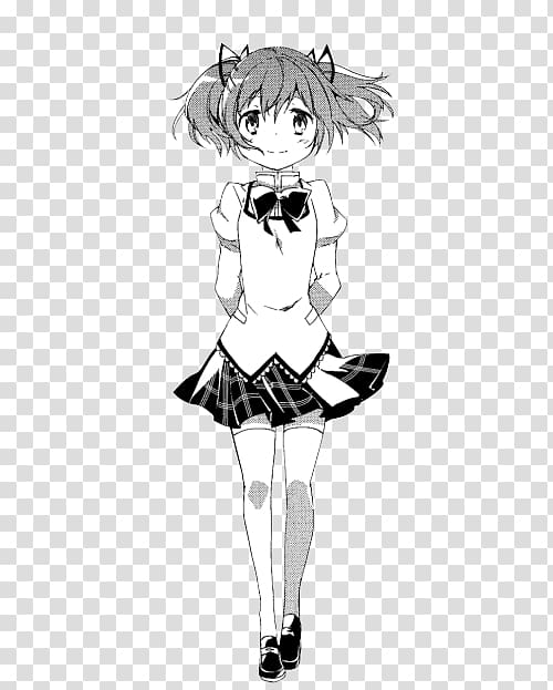 Homura Akemi Madoka Kaname Sayaka Miki Kyubey Mami Tomoe, Anime transparent background PNG clipart