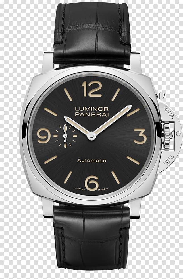 Panerai Men\'s Luminor Marina 1950 3 Days Watch Panerai Luminor 1950 Chrono Monopulsante 8 Days Movement, watch transparent background PNG clipart