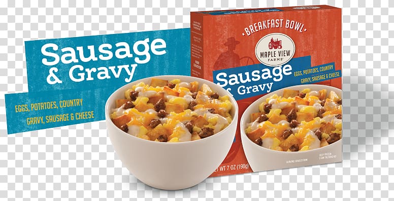 Breakfast cereal Flavor Recipe Dish, Sausage Gravy transparent background PNG clipart