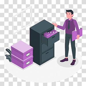 illustration, Filing system, information, work, document, organize, file, arrange, catalog, classify, procedure, register transparent background PNG clipart thumbnail