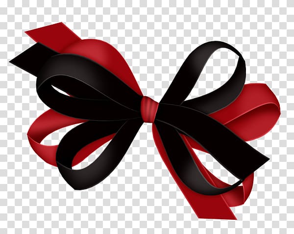 Red Black , Bows transparent background PNG clipart