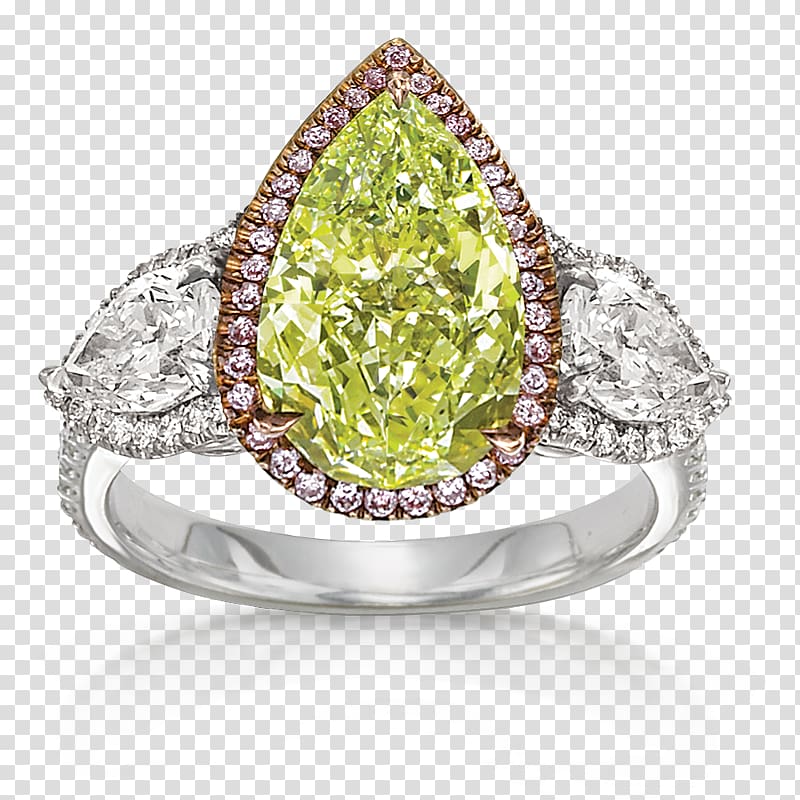 Ring Dresden Green Diamond Diamond color Jewellery, ring transparent background PNG clipart