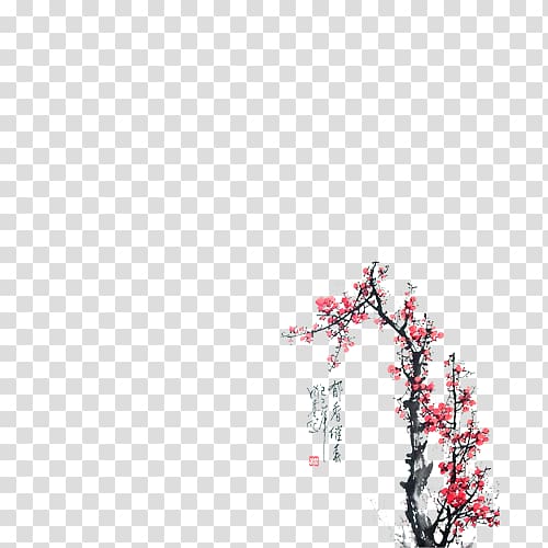 China Chinese flutes Bamboo musical instruments, Plum flower transparent background PNG clipart