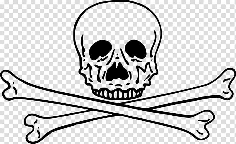 Skull and crossbones , skull transparent background PNG clipart