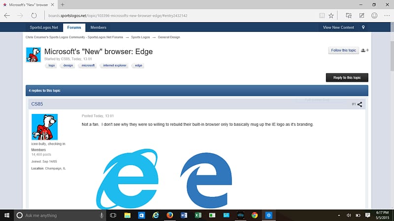 Microsoft Edge Computer Software Screenshot Web browser Internet Explorer, internet explorer transparent background PNG clipart